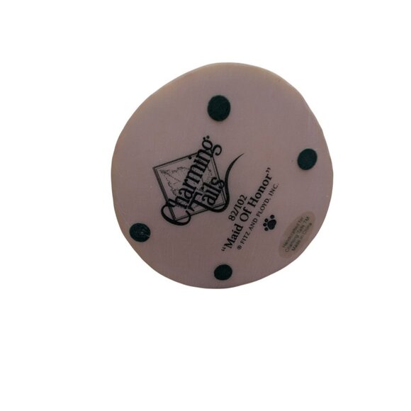 Charming Tails "Maid Of Honor" Figurine By Dean Griff Collectible Mouse With Flo - Picture 6 of 12